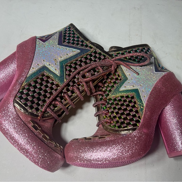 Irregular choice star platform boots milovat size 37 size US 6 pink Shoes cute - Picture 5 of 16